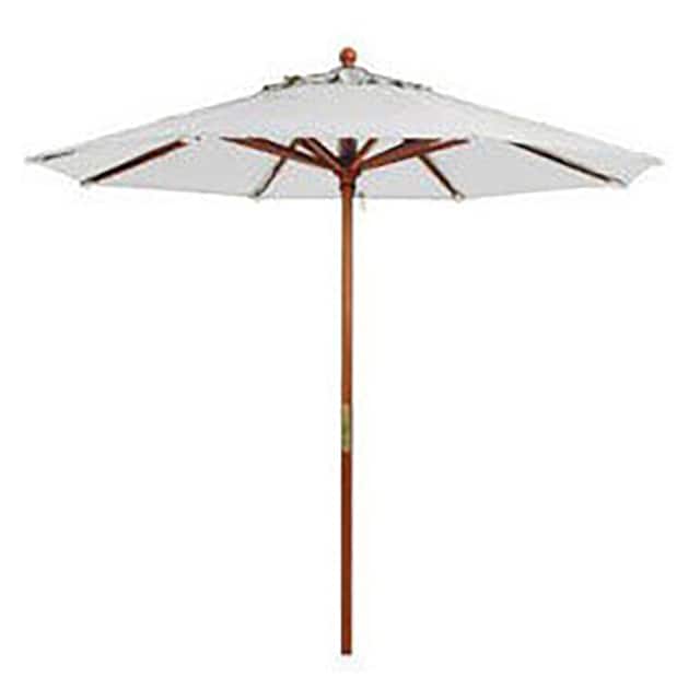 98910431 9' WOODEN MARKET OUTDOOR UMBRELL