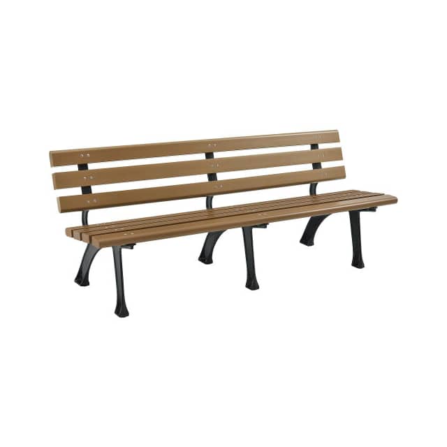 240126TN PARK BENCH WITH BACKREST, 6'L