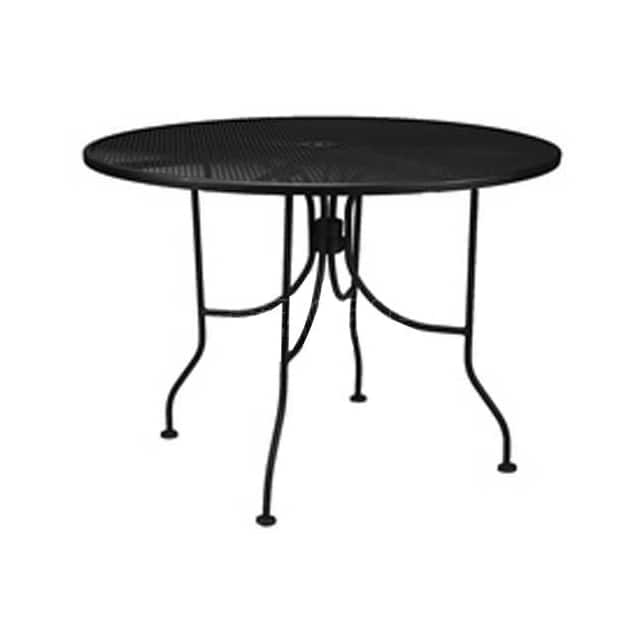 B476653 36" ROUND TABLE BLACK W/BUTTERFL