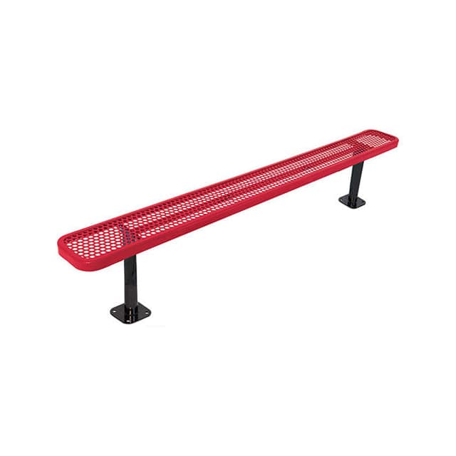 B1915818 6' BENCH, SURFACE MOUNT, RED