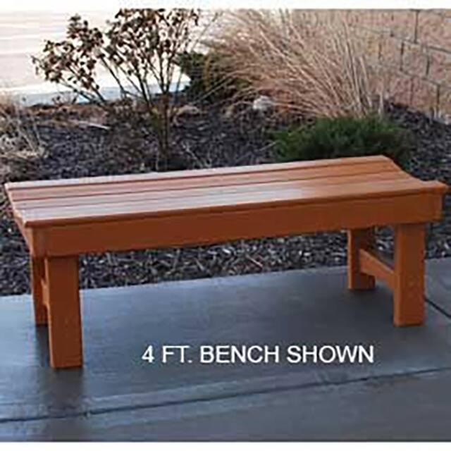 B264030 6' GARDEN BENCH, RECYCLED PLASTI