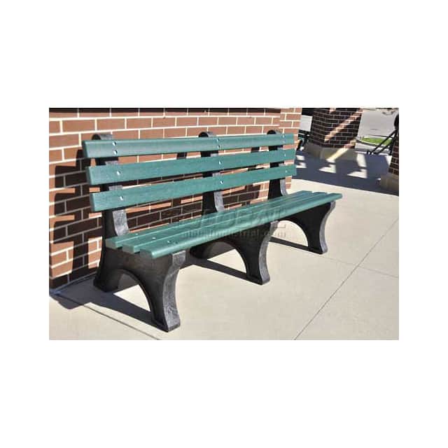 B264282 6' CENTRAL PARK BENCH, RECYCLED