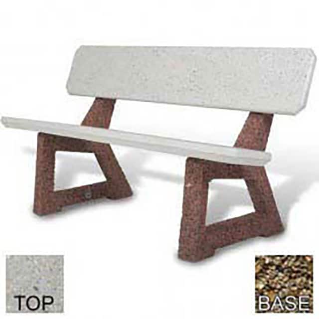 BB-58-POLI TAN-TAN 58" RESIDENTIAL CONCRETE BENCH,