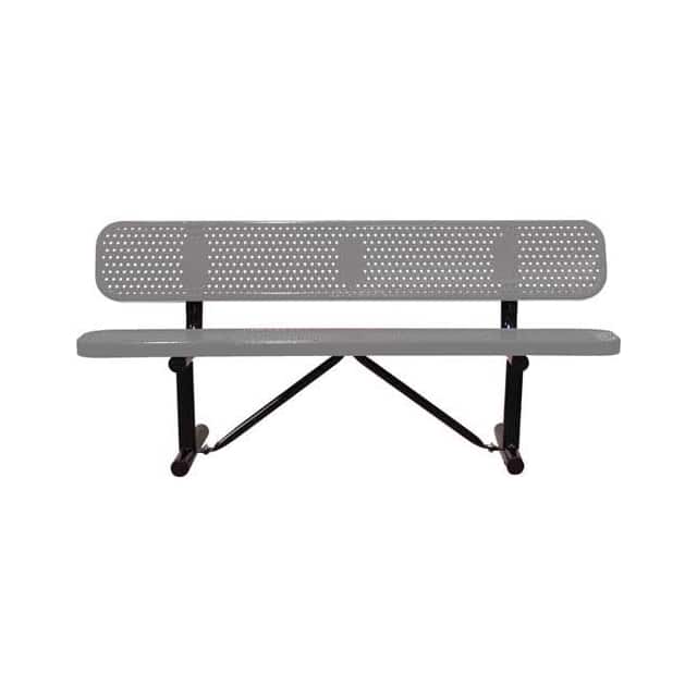 B6WBSMPERFGY 72" BENCH W/BACKREST, SURFACE MO
