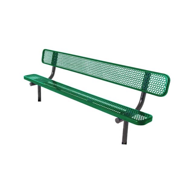 B1915793 6'L BACKED BENCH, PERFORATED, IN