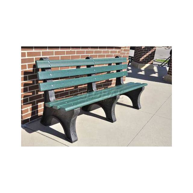 B264039 6' CENTRAL PARK BENCH, RECYCLED