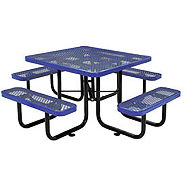 277151BL 46" EXPANDED METAL SQUARE PICNIC