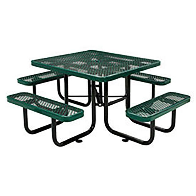 277151GN 46" EXPANDED METAL SQUARE PICNIC