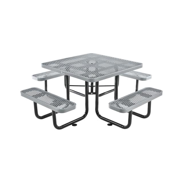 277151GY 46" EXPANDED METAL SQUARE PICNIC