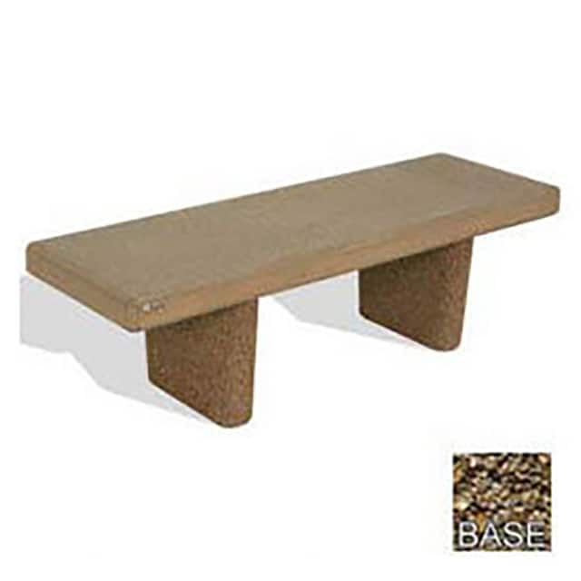 B-4820-TAN 48" HEAVY DUTY CONCRETE FLAT BEN