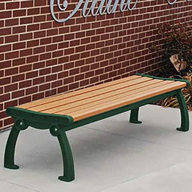 PB 5CEDGFHERBAC HERITAGE BACKLESS BENCH, RECYCLE