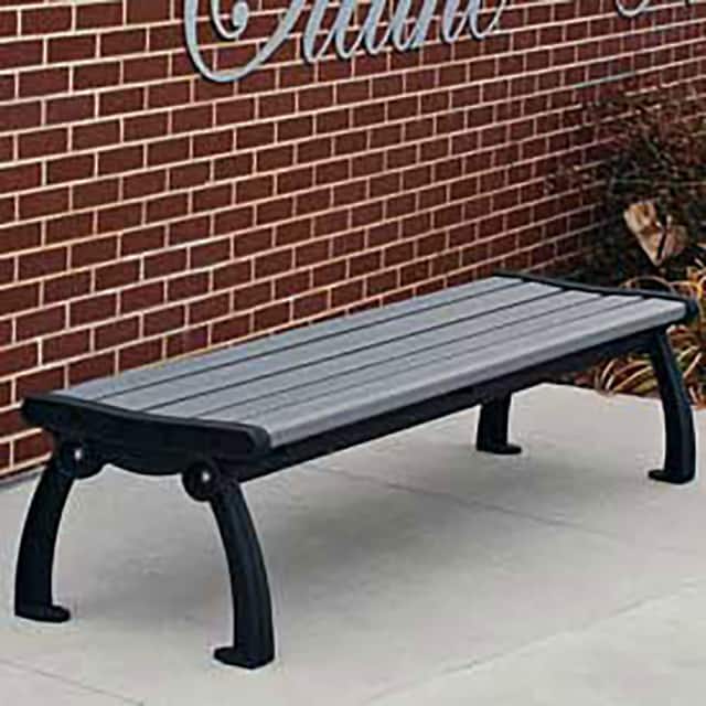 PB 5GRABFHERBAC HERITAGE BACKLESS BENCH, RECYCLE
