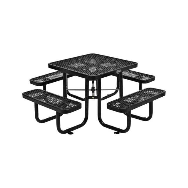 695501BK EXPANDED METAL PICNIC TABLE, 36"