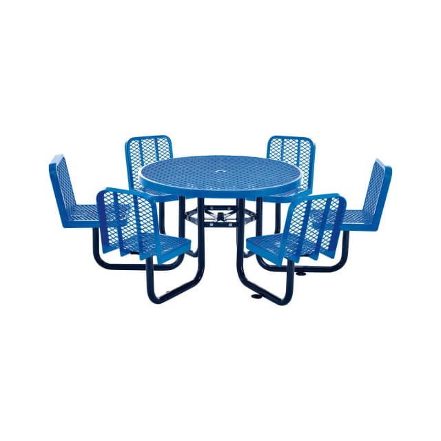 277590BL 46" ROUND EXPANDED METAL CAROUSE