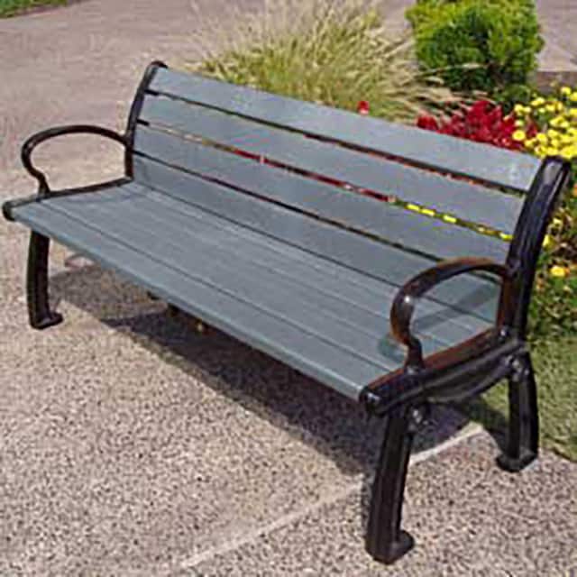 PB 6GRABFHERGL HERITAGE BENCH, RECYCLED PLASTIC