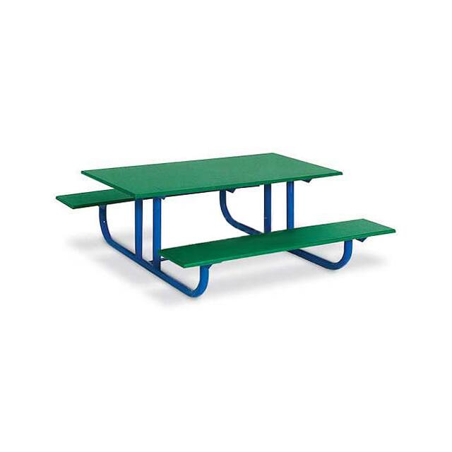 P557-PE4G 4' PRESCHOOL TABLE W/BLUE FRAME,