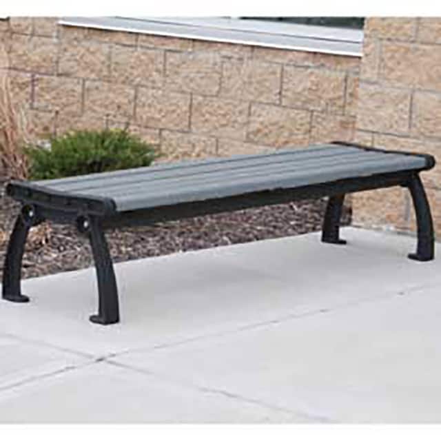 PB 8GRABFHERBAC HERITAGE BACKLESS BENCH, RECYCLE