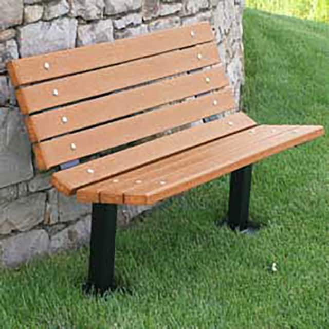 PB 4CEDBFCONING 4' CONTOUR BENCH, RECYCLED PLAST