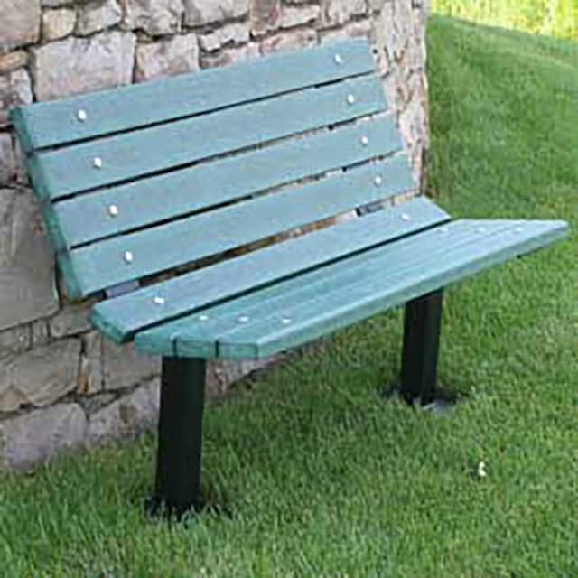 PB 4GREBFCONING 4' CONTOUR BENCH, RECYCLED PLAST