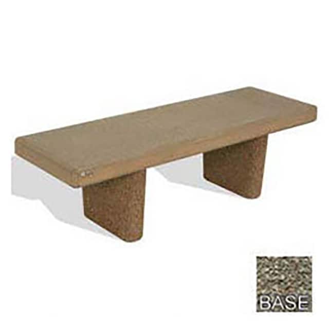 B-4820-GRY 48" HEAVY DUTY CONCRETE FLAT BEN
