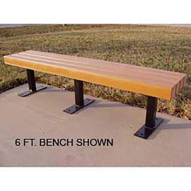 PB 8CEDTRA TRAILSIDE 8' FLAT BENCH, RECYCLE