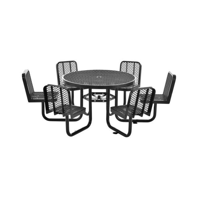 277590BK 46" ROUND EXPANDED METAL CAROUSE