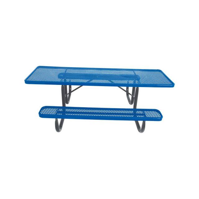 PBK238H-EP8-BLU 8' ADA PICNIC TABLE, STEEL, DOUB