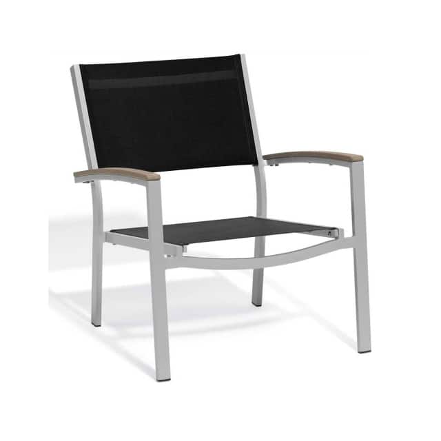 TVCASBV2 TRAVIRA CHAT CHAIR, BLACK SLING,