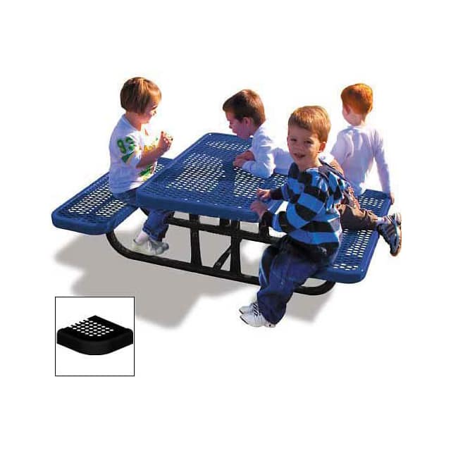 158PS-P4BK 4' RECTANGULAR CHILDREN'S PICNIC