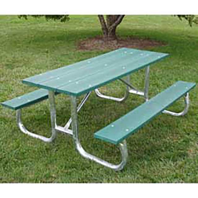 PB 6GREGFPIC 6' GALVANIZED FRAME PICNIC TABLE