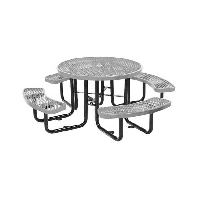 T46ROSMGY 46" ROUND METAL PICNIC, SURFACE