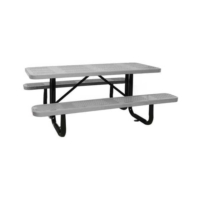 T6XPSMPERFGY 72" RECTANGULAR PICNIC TABLE, SU