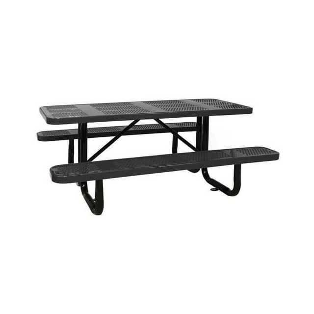 T8XPSMPERFBK 96" RECTANGULAR PICNIC TABLE, SU