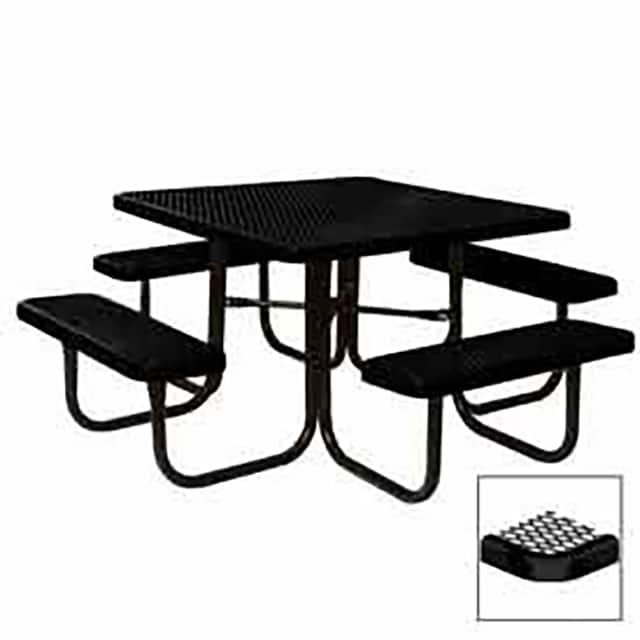 PBK358-VBK 46" SQUARE TABLE, DIAMOND, COATE