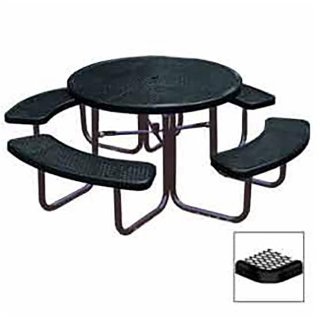 PBK358-RDVBK 46" ROUND TABLE, DIAMOND, 80"W X