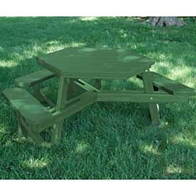 PB 6GFHEXADAGRE HEX PICNIC TABLE, RECYCLED PLAST