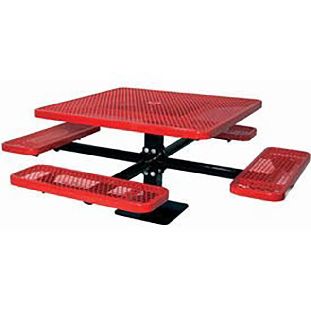 PBK338SM-VR SINGLE PEDESTAL 46" SQUARE TABLE