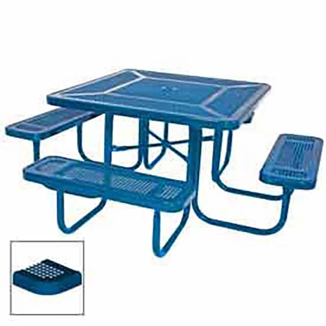 PB358-PB 46" SQUARE TABLE, PERFORATED, CO
