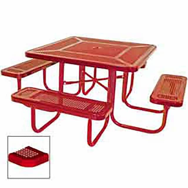 PR358-PR 46" SQUARE TABLE, PERFORATED, CO