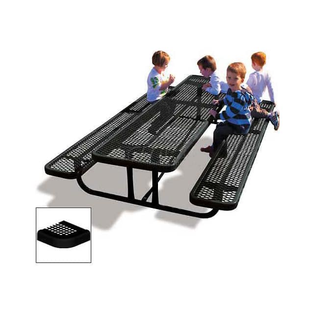 158PS-P8BK 8' RECTANGULAR CHILDREN'S PICNIC
