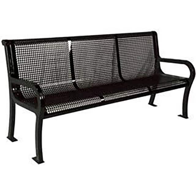 TBK954-P8BK 8' LEXINGTON BENCH, PERFORATED S