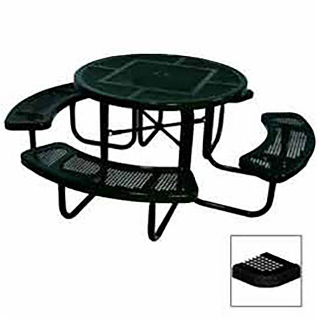 PBK358-RDPBK 46" ROUND TABLE, PERFORATED, 80"