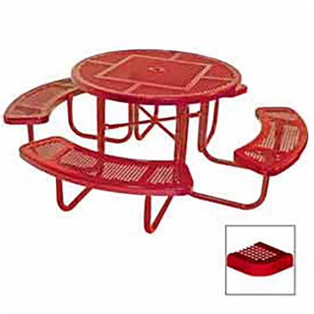 PR358-RDPR 46" ROUND TABLE, PERFORATED, 80"