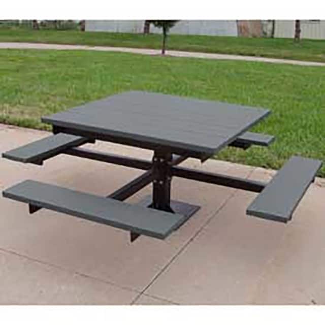 B263995 4' T-TABLE, RECYCLED PLASTIC