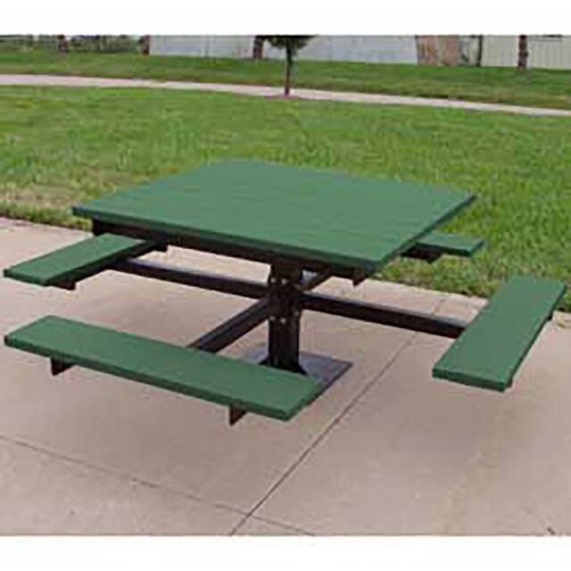 B264419 4' T-TABLE, RECYCLED PLASTIC