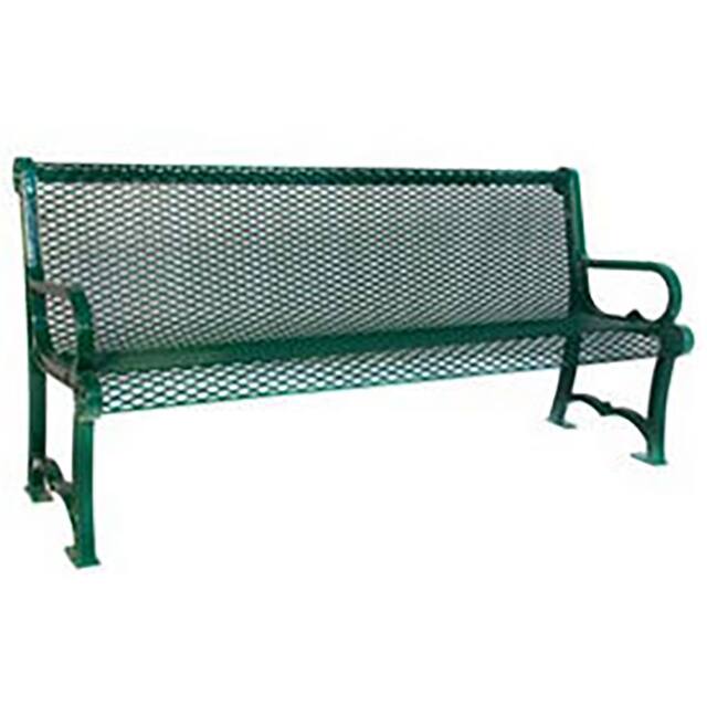 TG964-V6G 6' CHARLESTON BACKED BENCH, DIAM