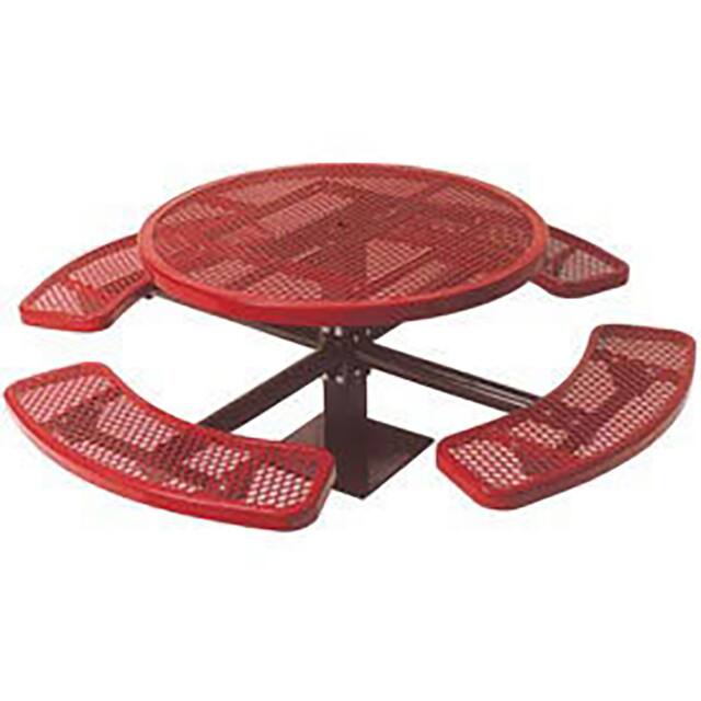 PBK338SM-RDVR SINGLE PEDESTAL 46" ROUND TABLE,