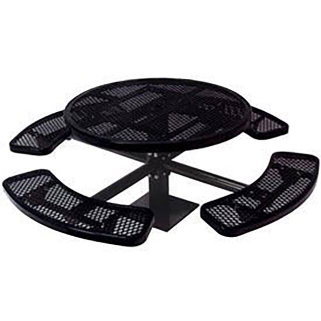 PBK338SM-RDVBK SINGLE PEDESTAL 46" ROUND TABLE,
