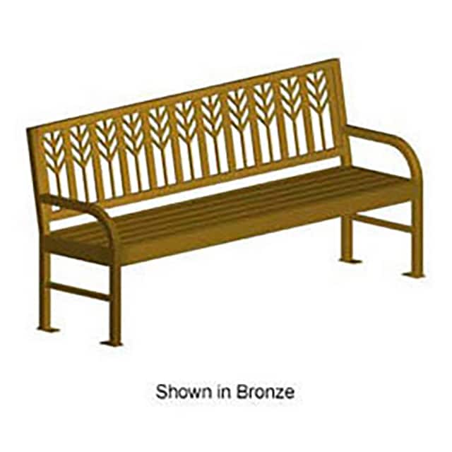 SPC74 bronze SPENCER 74" BENCH, METAL FRAME