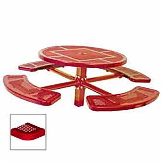 PR338S-RDPR SINGLE PEDESTAL 46" ROUND TABLE,